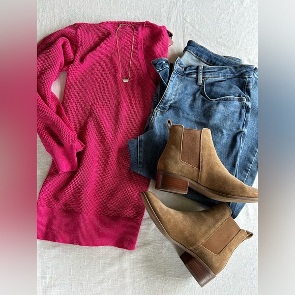 Chico’s Black Label | Pink Metallic Sweater Size M - Picture 1 of 6